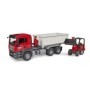 Bruder camion MAN TGS cu container roll off si incarcator compact Schaffer